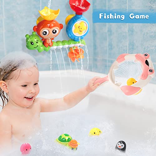 Bath Toy Bathtub Toy with Floating Squirting Toys for Boys and Girls