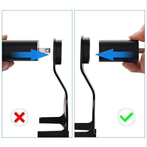 Outlet Wall Mount Hanger Holder Stand for Amazon Echo Dot 2nd Gen Without Mess Wires Or Screws, Plug in Study, Kitchen, Bedroom, Bathroom. (2pcs, Black)