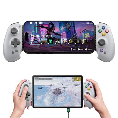 Manette de jeu mobile S9 pour iPhone 15/16/17, iPad Mini 6/7 et tablettes Android : connexion Bluetooth Type-C, configuration des boutons libre, Genshin Impact, joystick à effet Hall