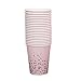 Geeklife Gold Pink Dots Paper Cups,40pcs Sparkly Gold Foil Disposable Paper Cups 9 oz for Wedding,Baby Shower,Birthday Party and Anniversary Dinner