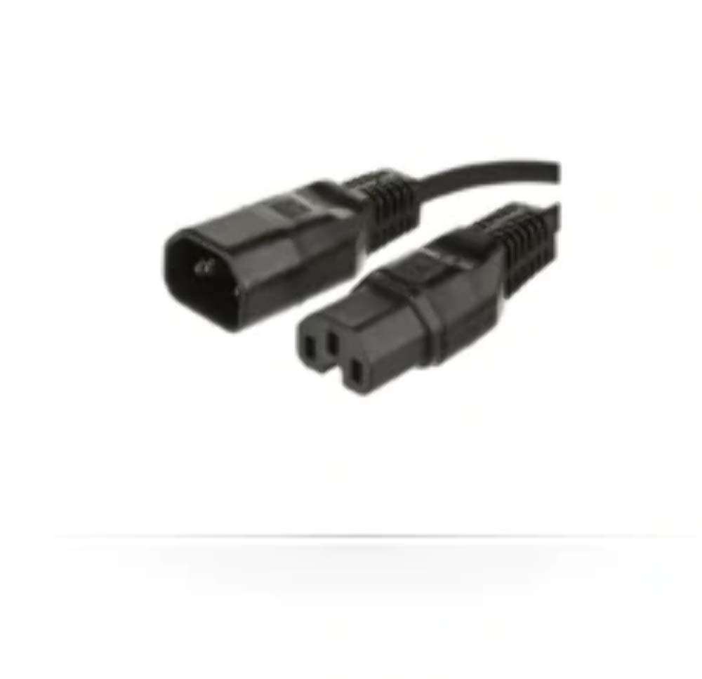 Microconnect 1.5m, C14 - C15 1.5m C14 coupler C13 coupler Black - powe