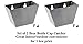 Beer Bottle Cap Catcher - Stainless Steel - 2pk - Wall Mounted