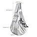 U-pick Pet Sling Carrier Bag - Reversible Hand-Free Travel Bag for Small&Medium Dog with Adjustable&Safety Strap