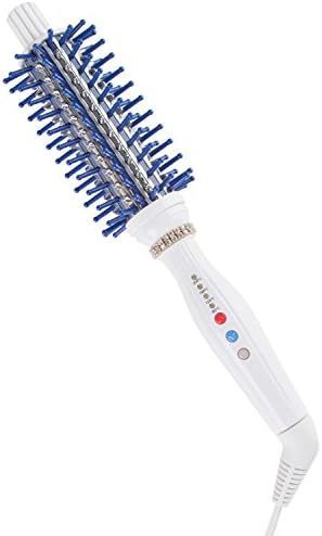 Areti Roll Brush Curling Iron Patented Design with Negative Ion 32mm (1.2inch) White Blue i707BL