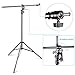 Neewer Photo Studio 13 feet/3.9 Meters 2-in-1 Light Stand with 74.8-inch Boom Arm and Blue Sandbag for Supporting Softbox Studio Flash for Video Portrait Photography, Aluminum Alloy (Empty Sandbag)