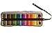 Pomona Direct Watercolor Pencils with Canvas Wrap Case, Sharpener, Eraser and Blending Brush