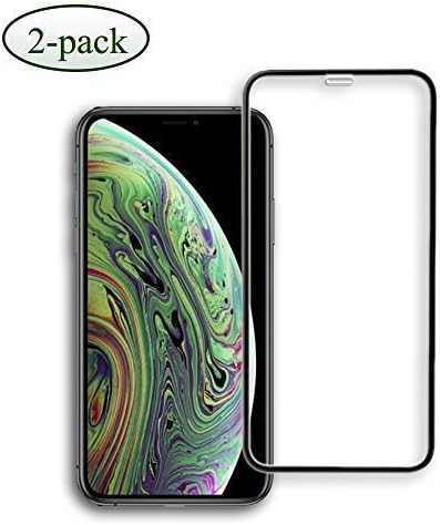 Screen Protector Compatible for iPhone Xs MAX, Tempered Glass Screen Protector, 3D Full Frame Curved Edge, 9H Hardness, Easy Installation,Case Friendly Compatible for iPhoneXs MAX