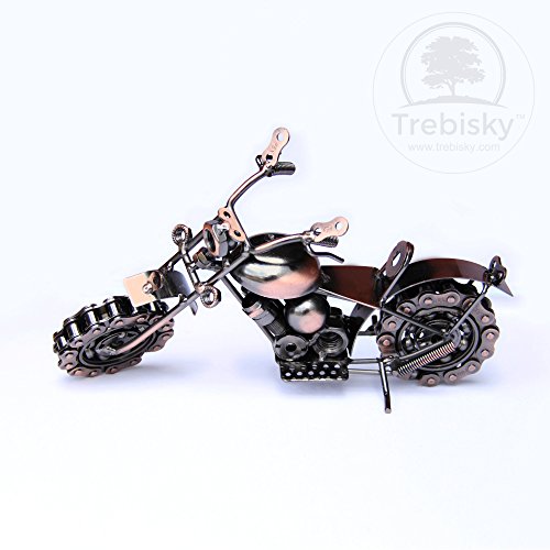 Trebisky-Collectible-Art-Sculpture-Die-Cast-Harley-Davidson-Scrap-Metal-Motorcycle-Copper-Chopper
