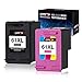 CMTOP 61XL Remanufactured Ink Cartridges for HP 61 XL 61XL Ink, High Yield, (1 Black, 1 Tri-Color) for HP ENVY 4500 5530 5534 Officejet 4630 2620 HP Deskjet 1000 1512 1010 2540 3510 3050A 2510 Printer