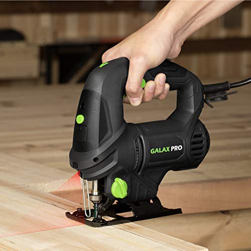 GALAX PRO Stichsäge, 600 W mit variabler Geschwindigkeit, 3000 SPM, 6 Geschwindigkeiten, 3 in 1, Laserführung, 4… – Bild 7