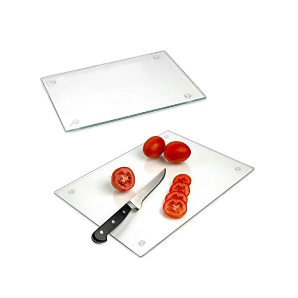 Tempered Glass Cutting Board Long Lasting Clear Glass Scratch