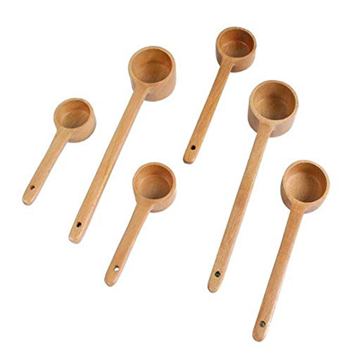 TXSD Holzkaffeeschaufel Esslöffel Holzmessschaufel - Geeignet für gemahlene Bohnen, Kaffeebohnen und losen Tee
