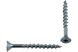 100 Pack Model Number 8 x 2 inch(s) Flat Head Zinc Plated Particle Board Screws