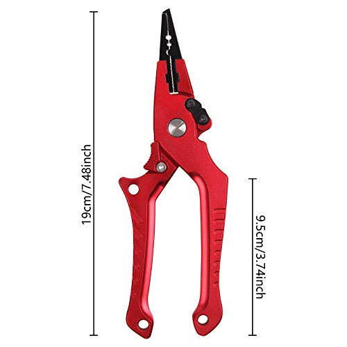 Aluminium Angelzange Hakenlöser, Fischzange Angelhaken Entferner Angel Zubehör – Bild 7