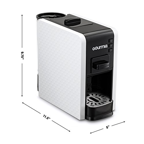 Gourmia GCM7000W Multi Capsule Espresso Coffee Machine with Pod Cartridge, 9.75", White Buy