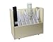 Adir Wood Mobile Document Roll File Cabinet with 21 Compartments