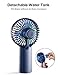 Handheld Misting Mini Fan, 4000 mAh Battery Operated or USB Powered Portable Fan with Cooling Humidifier, 4-15 Hours Battery Life, Water Spray Fan, 3 Setting,Quiet Air Conditioner for Travel and Women