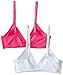 Trimfit Big Girls' Lightly Lined Wirefree Cotton Bra (Pack of 2), Pink/White, 34A