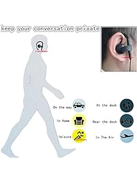 lsgoodcare 2 Pin ear clip   Auricular para Kenwood Two Way Radio tk3170 tk3173 tk3200 TK3201 etc. Seguridad Puerta Supervisor