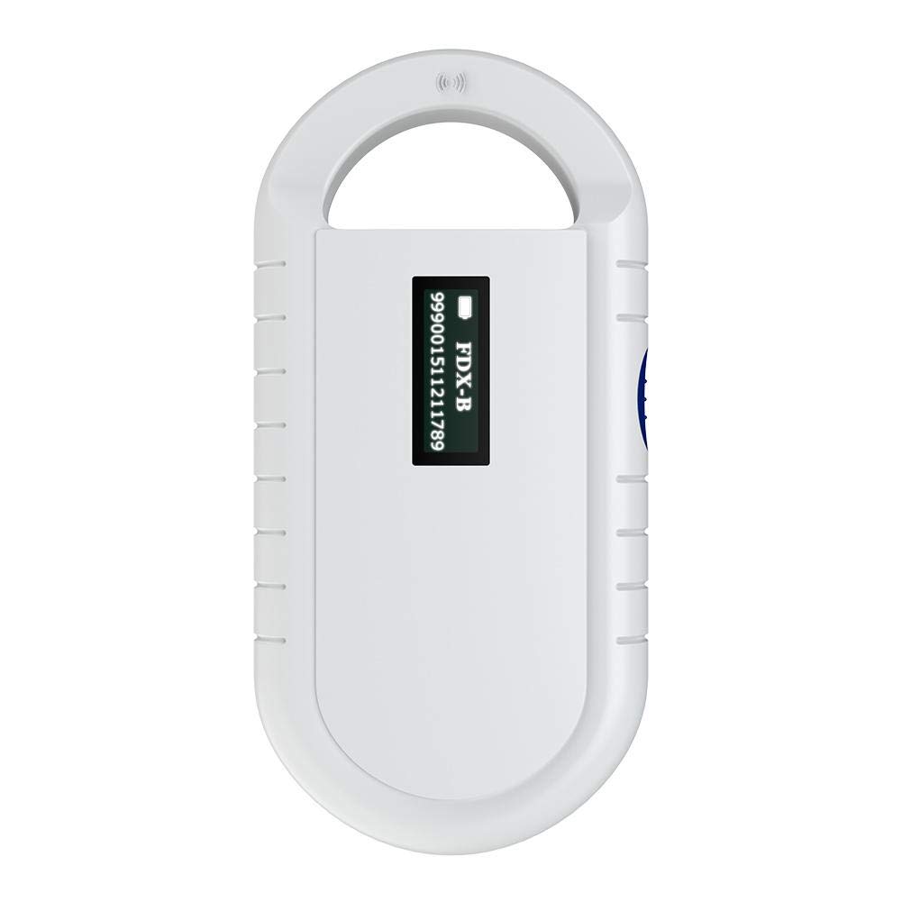 Pet Microchip Scanner, Portable Handheld Animal Chip Reader Universal RFID Reader Pet Supplies for ISO 11784/11785, FDX-B and ID64 RFID