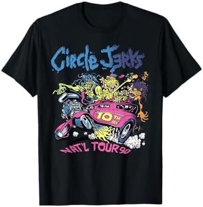 Amazon.com: Circle Jerks Skankman Official Merchandise T-Shirt Tee