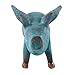 NOVICA Artisan Handmade Ceramic Figurine of Winged Blue Pig from Thailand Sculpture Animal Themed NAT Geo Gifts [3.5in H x 3in W x 5.5in D] ' Blue Flying Pig'
