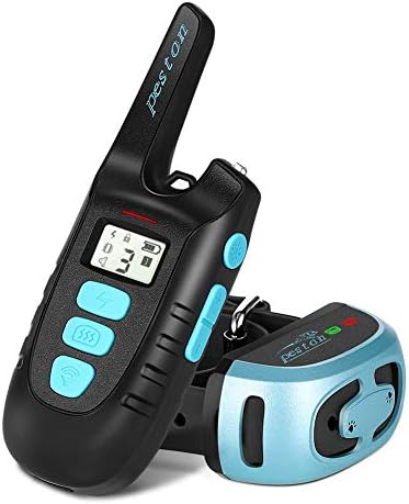 PESTON Dog Training Collar with Remote Long Range up tp 1500ft Rechargable 100% Waterproof Electric Shock Vibration Beep Control Collar for Small Medium Large Dogs