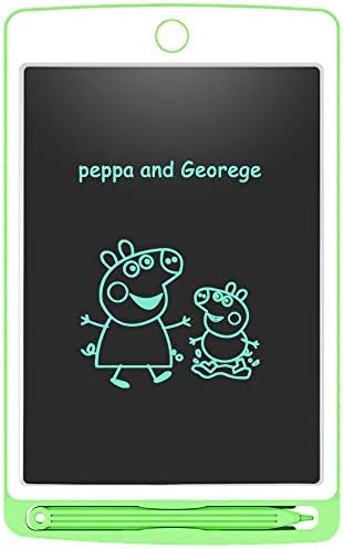 LCD Writing Tablet, Aukor 8.5" Electronic Writing Drawing Doodle Board for Kids & Adults [Upgraded Bright Bold Line] Handwriting Paper Drawing Tablet [Lock Function] for Home, School and Office, Green
