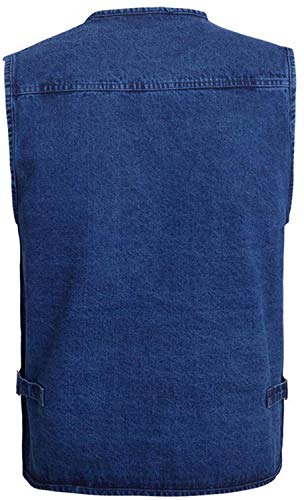 Herren Outdoor Multifuntkions Rmellos Westen Zip Up Sport Outwear Anglerweste Kleidung Fotografie Reporter Weste… – Bild 3