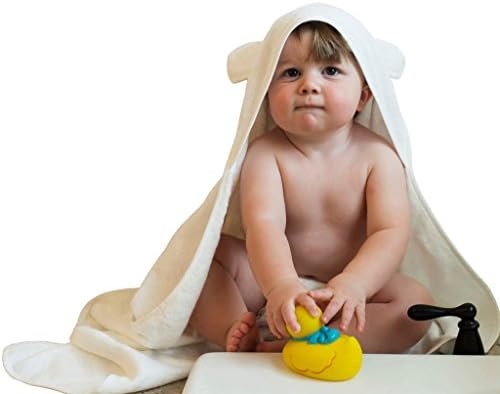 Hooded Baby Towels with Bear Ears - Hypoallergenic Extra Soft Water Absorbent Towel | 100% Bamboo | Perfect for Baby's With Sensitive Skin | Keeps Baby Dry and Warm | Size for Toddlers and Infants