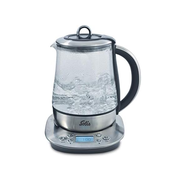 Solis Teekessel Digital 5515 Wasserkocher und Teekocher - Wasserkocher mit Temperatureinstellung und BrÃ¼hzeiten - LCD-Display - Warmhaltefunktion - Edelstahl - 1200W - 1,2L – Bild 4