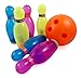 Liberty Imports Deluxe Kids Toy Bowling Play Set with 6 Large Pins, Bowling Ball and Mini Shakers