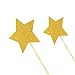 Gold Star Cake Toppers Kids Birthday Party Baby Shower Cupcake Decorations 36pcs