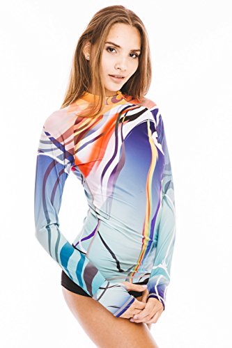 Platinum-Sun-Womens-Long-Sleeve-Designer-Rashguard-Lycra-Tight-Fit-50-SPF-Protection-Swimwear-Perfect-for-surfing-kitesurfing-and-diving Platinum-Sun-Womens-Long-Sleeve-Designer-Rashguard-Lycra-Tight-Fit-50-SPF-Protection-Swimwear-Perfect-for-surfing-kitesurfing-and-diving