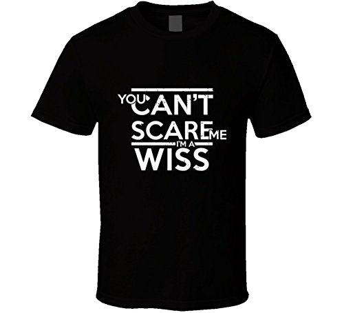 SHAMBLES TEES You Can't Scare Me I'm a Wiss Family Group T Shirt L Black