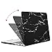 MOSISO Compatible with MacBook Pro 13 inch Case 2015 2014 2013 end 2012 A1502 A1425 with Retina Display, Protective Plastic Pattern Hard Shell Case & Keyboard Cover & Screen Protector, Black Marble