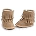 Voberry Baby Toddler Girls Boys Winter Warm Snow Boot Tassels Trimmed Boots Outdoor (12~18Month, light Khaki)