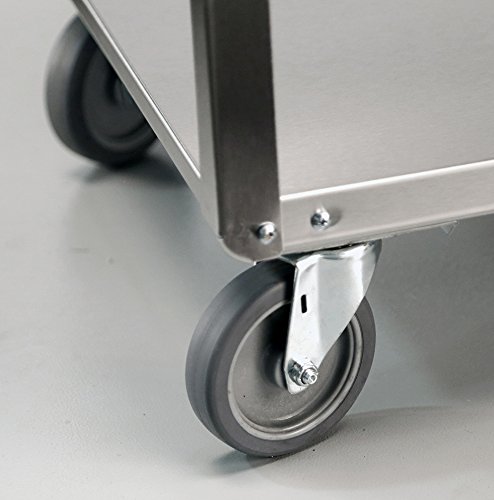 Lakeside 422 Stainless Steel Utility Cart; 500 Lb Capacity, 3 Shelf, 18"X27"