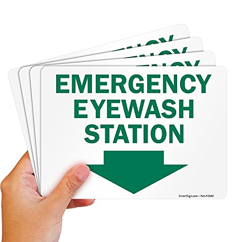 SmartSign (Pack of 4) 5 x7 inch “Emergency