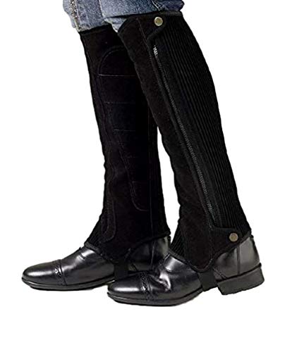 Ovation Women's Precision Fit Suede Half Chaps Black C14H17 US