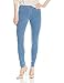 No nonsense Classic Leggings-Jeggings for Women with Real Back Pockets, High Waisted Stretch Jeans, Light Denim, Large