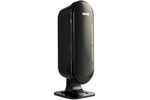 VEVA 8000 Black Air Purifier for Home, Pets Hair, Dander, Large Room, 325 Sq Ft., HEPA Filter & 4 Premium Activated Carbon Pre Filters Removes Allergens, Smoke, Dust, Pet & Odor for Home & Office