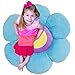Birsppy Flower Pillow to be Used as Floor Pillow or Decorative Pillow - Adorable Daisy Flower Shape and Color Blue - Large, Soft and Cozy Pillow for Floor Sitting, Playtents, Girls Bedroom Decor