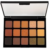 BPerfect Cosmetics Muted II Shadow Palette, 15 Nude &amp; Neutral Shades, 12 Matte &amp; 3 Shimmer Finishes, Highly Pigmented Eyeshadow Paletter