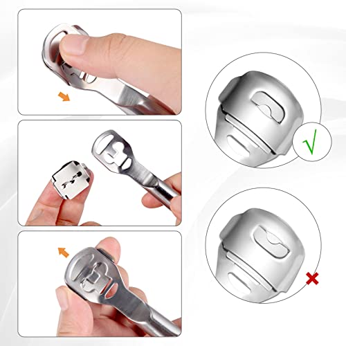 Foot File Pedicure - Foot File Care Tool Stainless Steel Razor Hard Callus Grater Corn Cutter Hard Dead Skin - Professional Pedicure Tool Kit with 10 Blades, Silver