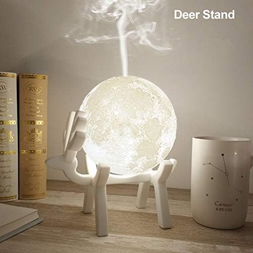 ZHAOLV Humidifier Air Aroma Essential Oil Diffuser Moon USB Mist Maker Humidificador with LED Night Lamp (Color : Deer Stand)