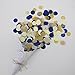 Mybbshower Navy Gold Paper Circle Wedding Confetti for Bridal Shower Engagement Decoration Table Scatter Pack of 2800