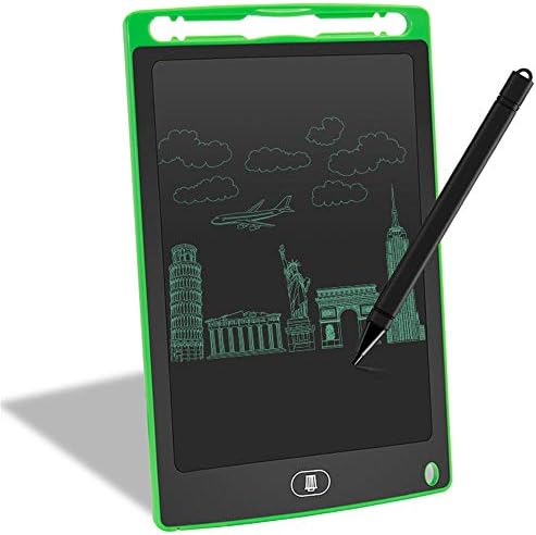 Chengzuoqing 12-inch LCD Writing Tablet Electronic Writing Board Portable Digital Handwriting Pad for Kids in Cars Kids Room School (Color : Green)