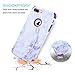 iPhone 7 Plus Case, Dexnor Dual Layer Hybrid Marble Hard Case Full Body Anti Scratch Shock-Absorbing Protective Case for iPhone 7 Plus 5.5’’ - Gray