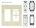Enerlites 8831-LA 1-Gang Decorator/GFCI Rocker Wall Plate, Standard Size, Unbreakable Polycarbonate, Light Almond, 10 Pack